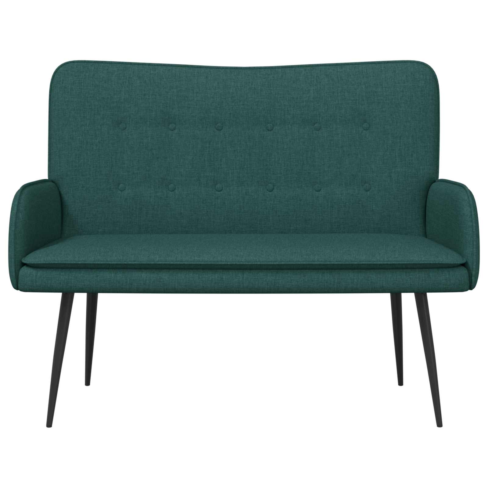 vidaXL Sofa dwuosobowa Ciemnozielony 115 x 61 x 87 cm tkanina