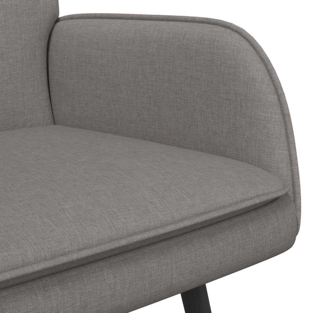 vidaXL Sofa dwuosobowa Ciemnoszary 115 x 61 x 87 cm tkanina