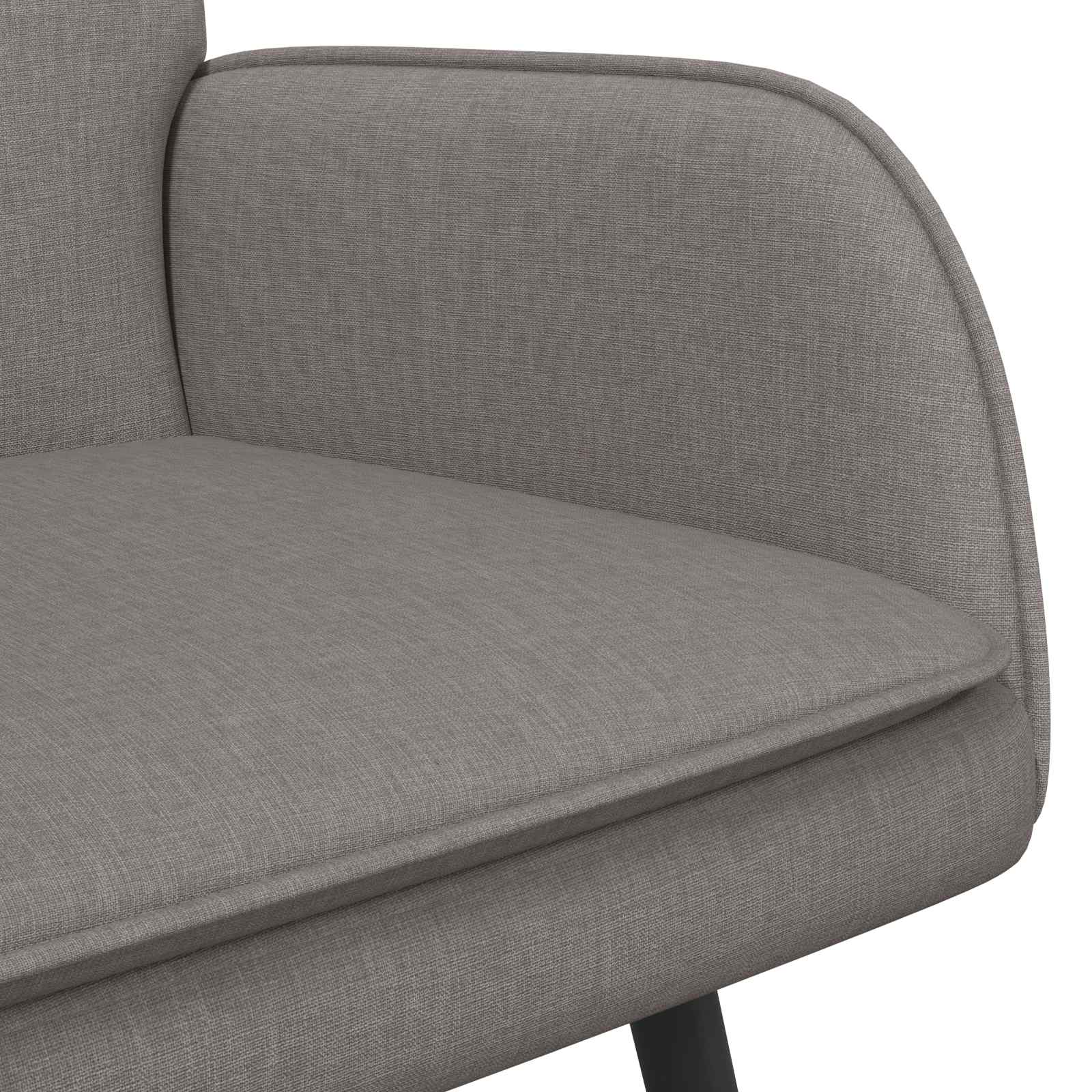 vidaXL Sofa dwuosobowa Ciemnoszary 115 x 61 x 87 cm tkanina
