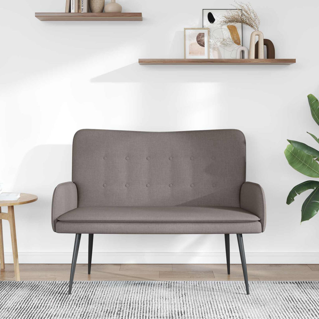 vidaXL Sofa dwuosobowa Ciemnoszary 115 x 61 x 87 cm tkanina