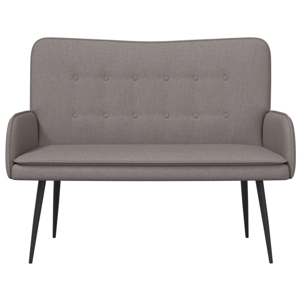 vidaXL Sofa dwuosobowa Ciemnoszary 115 x 61 x 87 cm tkanina