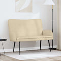 vidaXL Sofa dwuosobowa kremowy 115 x 61 x 87 cm tkanina