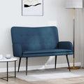 vidaXL Sofa dwuosobowa niebieski 115 x 61 x 87 cm tkanina