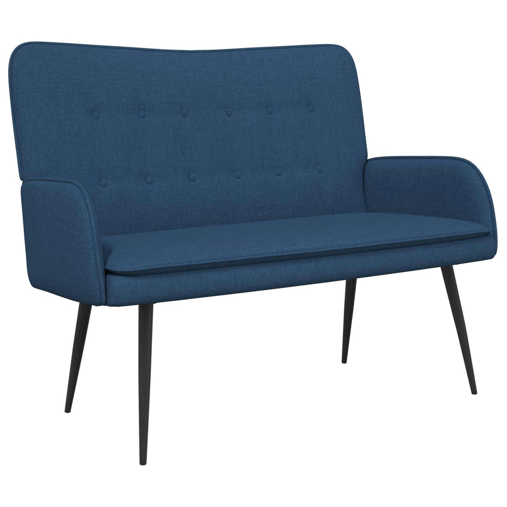 vidaXL Sofa dwuosobowa niebieski 115 x 61 x 87 cm tkanina