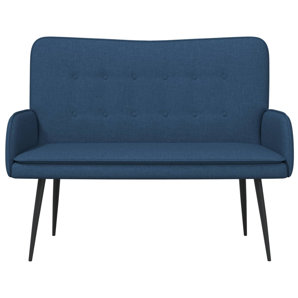 vidaXL Sofa dwuosobowa niebieski 115 x 61 x 87 cm tkanina