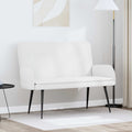 vidaXL Sofa dwuosobowa Biały 115 x 61 x 87 cm tkanina