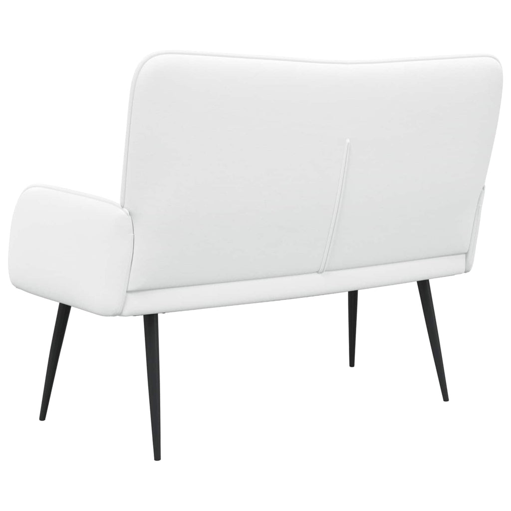 vidaXL Sofa dwuosobowa Biały 115 x 61 x 87 cm tkanina