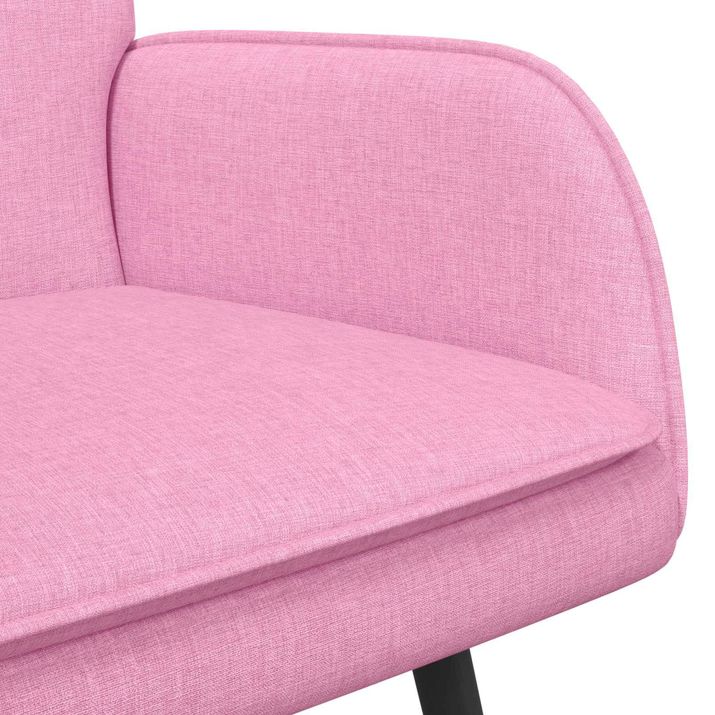 vidaXL Sofa dwuosobowa różowy 115 x 61 x 87 cm tkanina