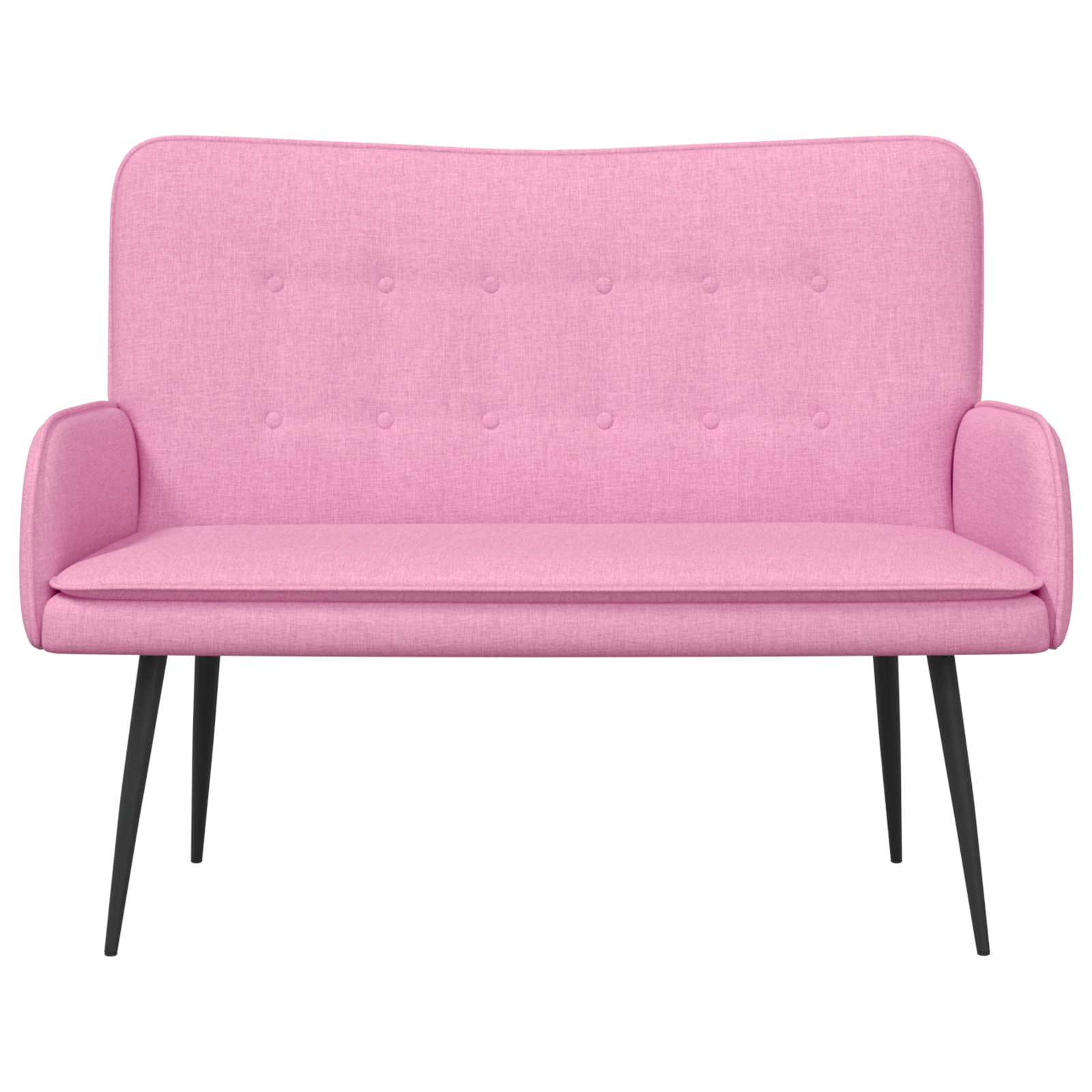 vidaXL Sofa dwuosobowa różowy 115 x 61 x 87 cm tkanina