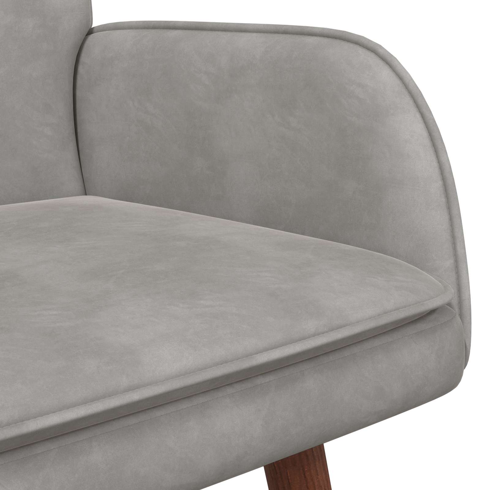 vidaXL Sofa dwuosobowa jasnoszary 115 x 61 x 87 cm Welur