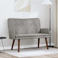 vidaXL Sofa dwuosobowa jasnoszary 115 x 61 x 87 cm Welur