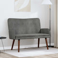 vidaXL Sofa dwuosobowa ciemnoszary 115 x 61 x 87 cm Welur