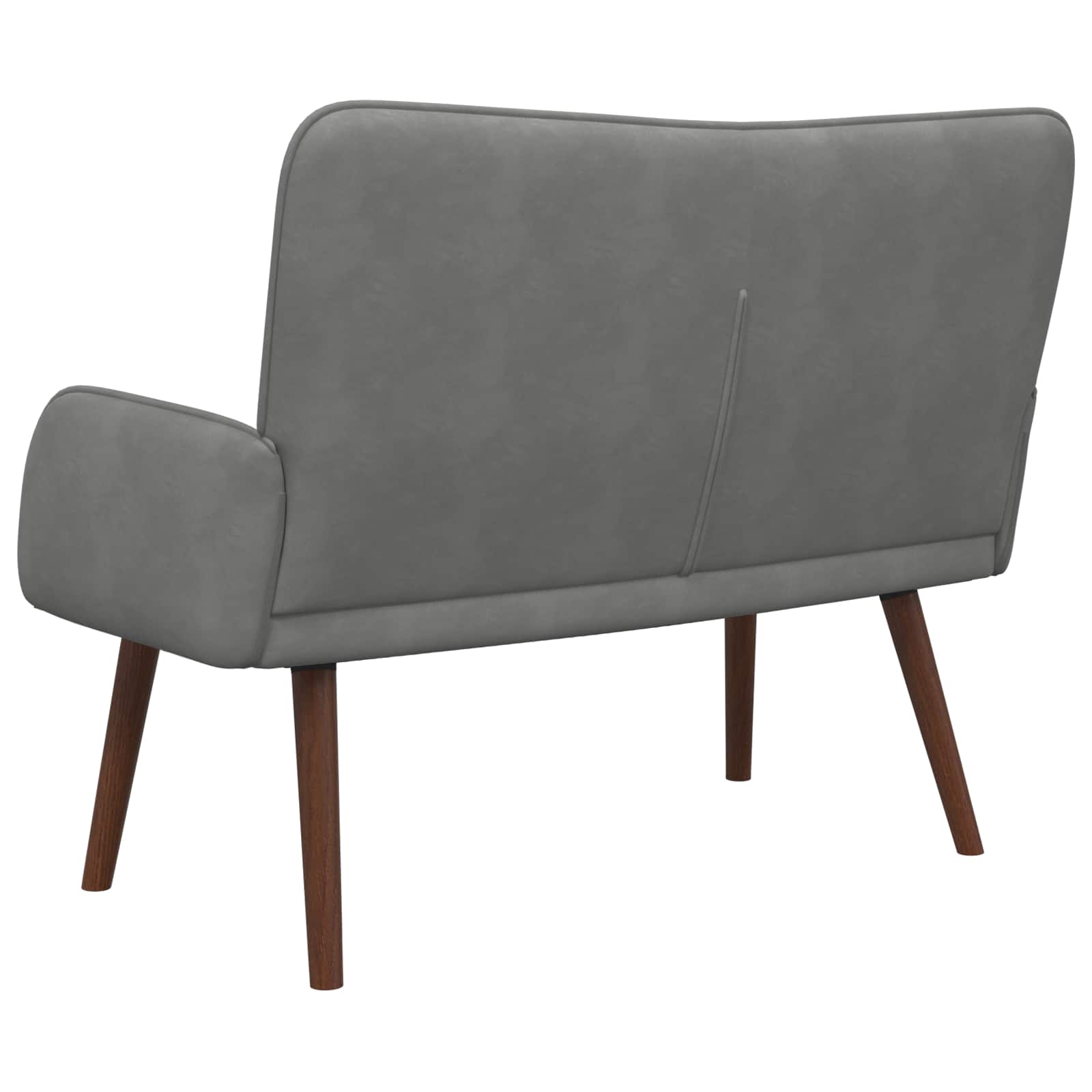 vidaXL Sofa dwuosobowa ciemnoszary 115 x 61 x 87 cm Welur