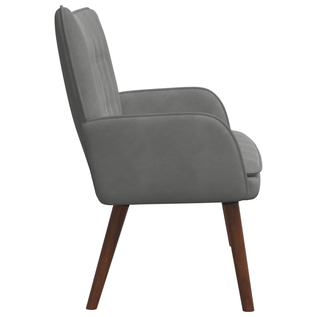 vidaXL Sofa dwuosobowa ciemnoszary 115 x 61 x 87 cm Welur