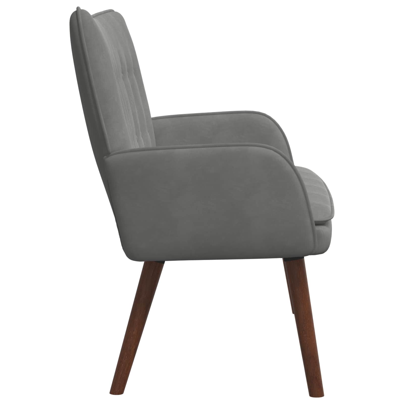vidaXL Sofa dwuosobowa ciemnoszary 115 x 61 x 87 cm Welur