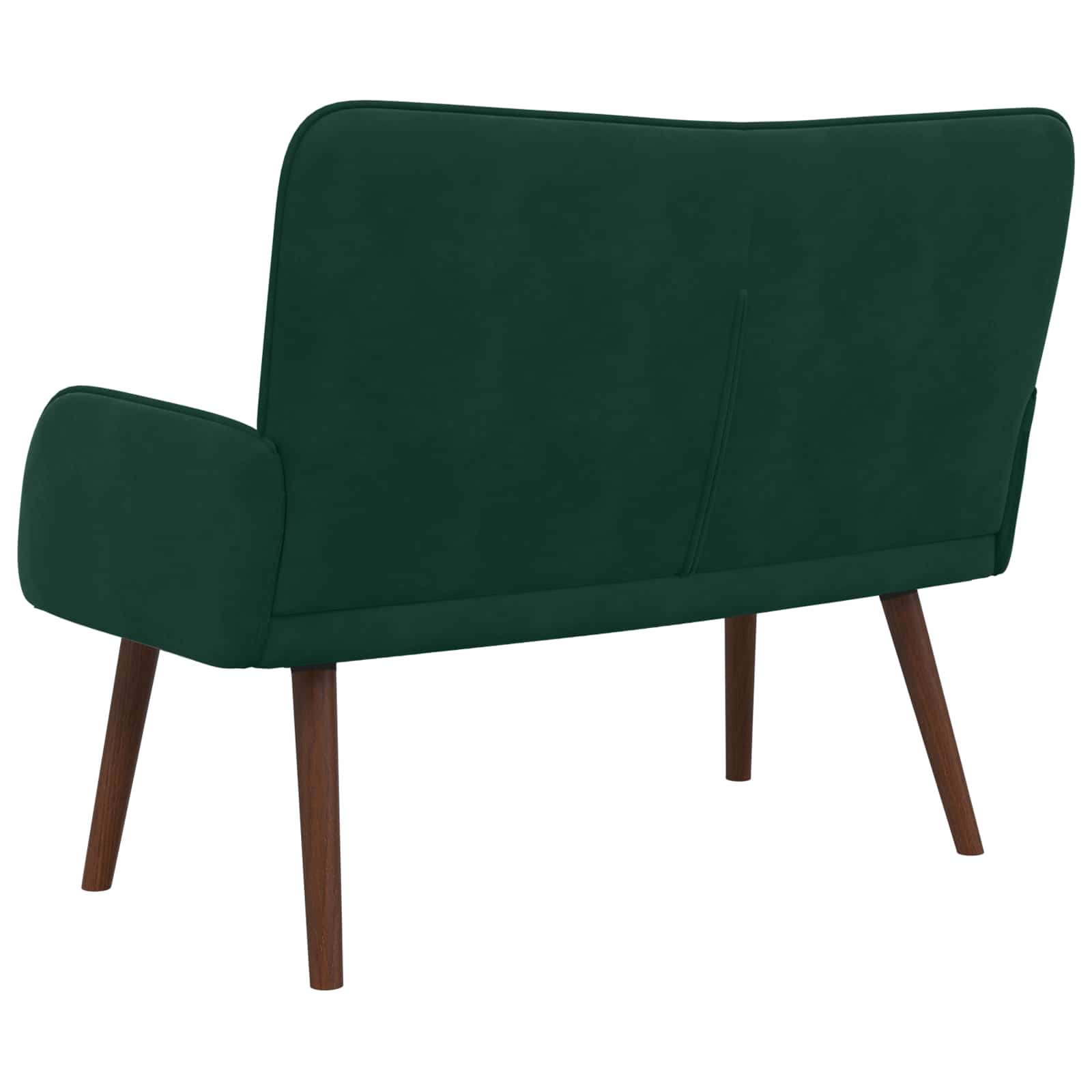 vidaXL Sofa dwuosobowa Ciemnozielony 115 x 61 x 87 cm Welur