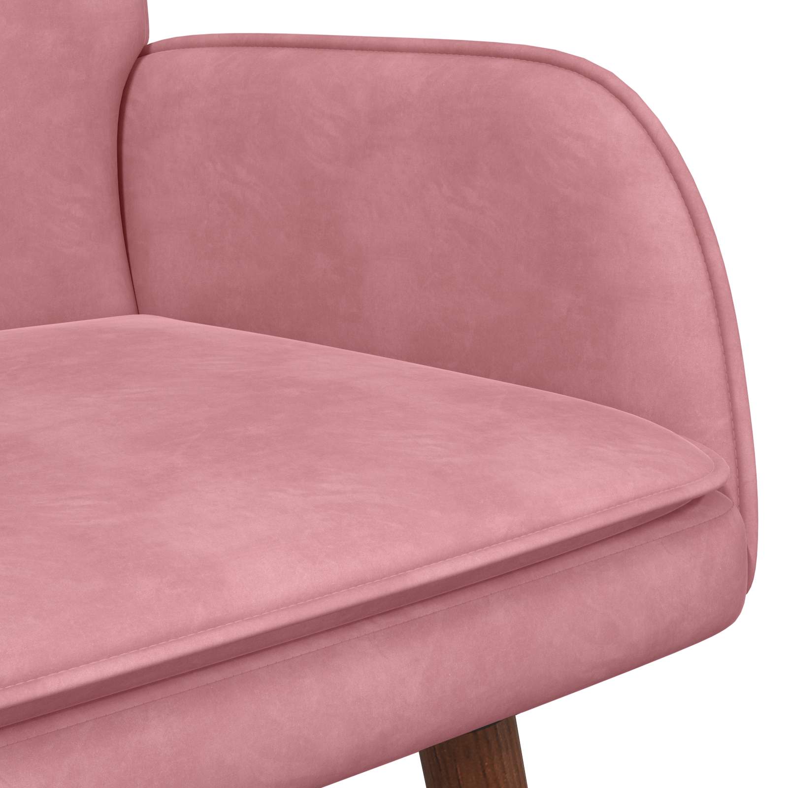vidaXL Sofa dwuosobowa różowy 115 x 61 x 87 cm Welur