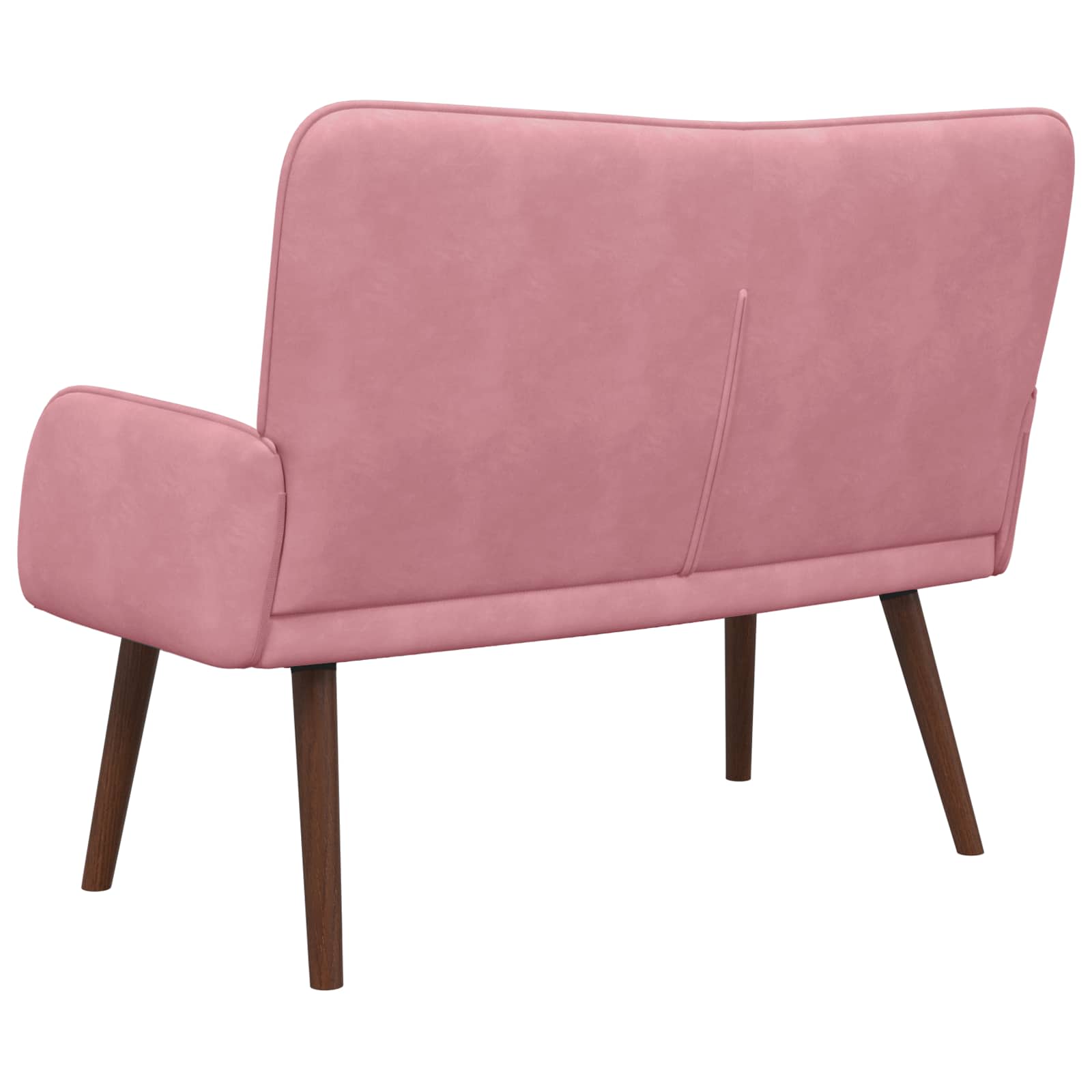 vidaXL Sofa dwuosobowa różowy 115 x 61 x 87 cm Welur