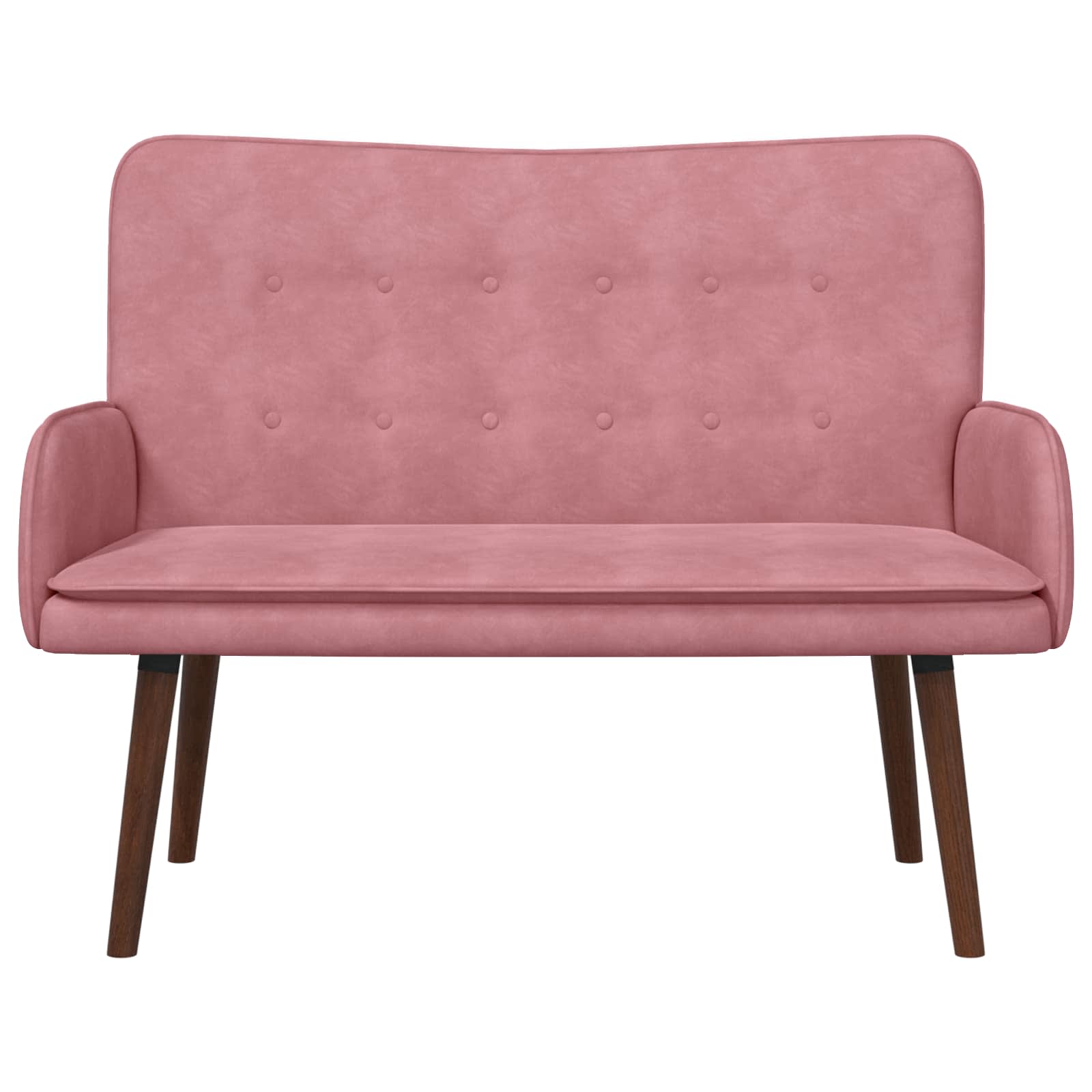 vidaXL Sofa dwuosobowa różowy 115 x 61 x 87 cm Welur