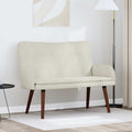 vidaXL Sofa dwuosobowa kremowy 115 x 61 x 87 cm Welur