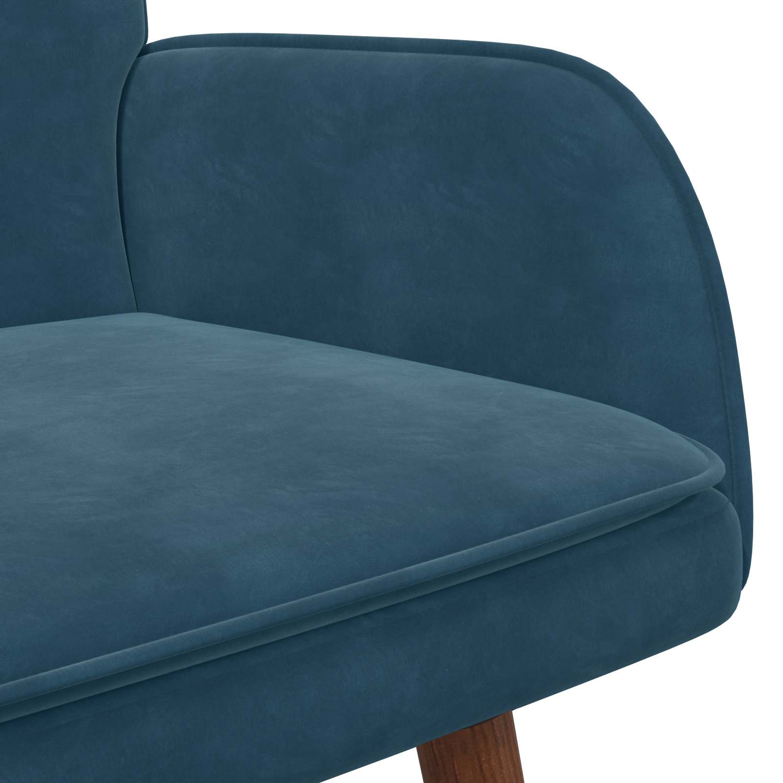 vidaXL Sofa dwuosobowa niebieski 115 x 61 x 87 cm Welur