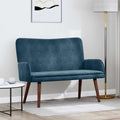 vidaXL Sofa dwuosobowa niebieski 115 x 61 x 87 cm Welur
