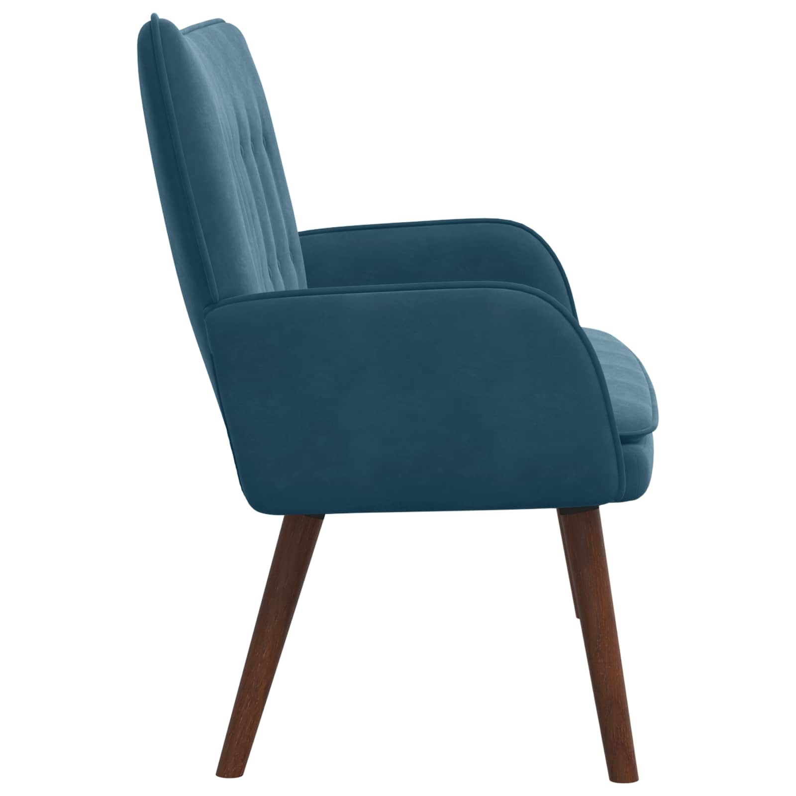 vidaXL Sofa dwuosobowa niebieski 115 x 61 x 87 cm Welur