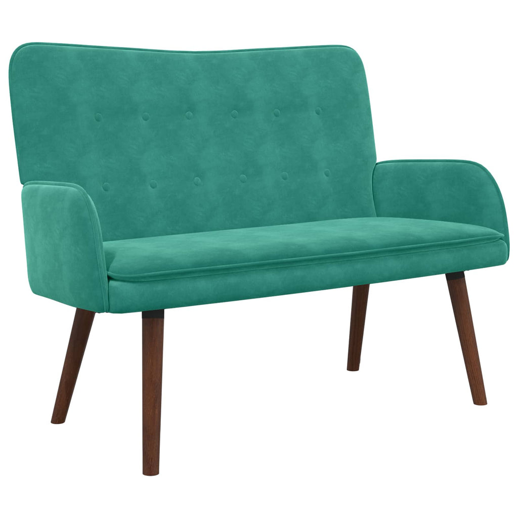 vidaXL Sofa dwuosobowa Turkusowy 115 x 61 x 87 cm Welur