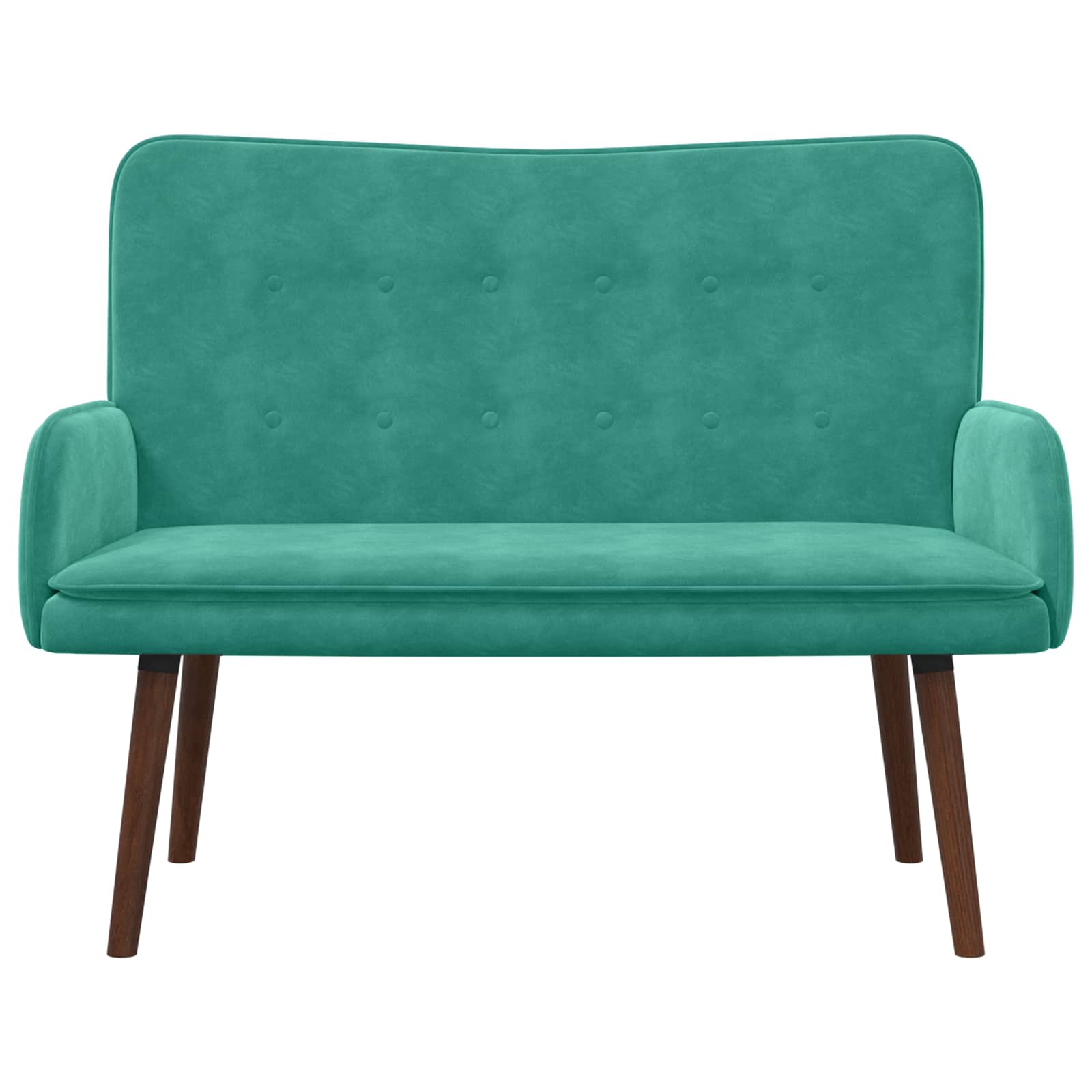 vidaXL Sofa dwuosobowa Turkusowy 115 x 61 x 87 cm Welur