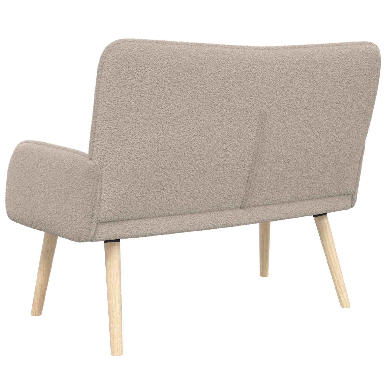 vidaXL Sofa dwuosobowa jasnoszary 115 x 61 x 87 cm Bouclé