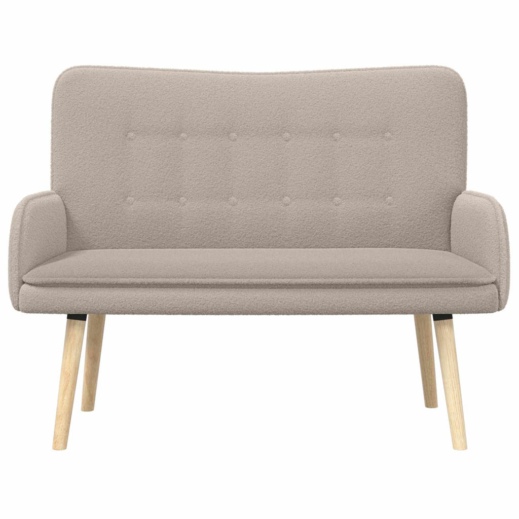 vidaXL Sofa dwuosobowa jasnoszary 115 x 61 x 87 cm Bouclé