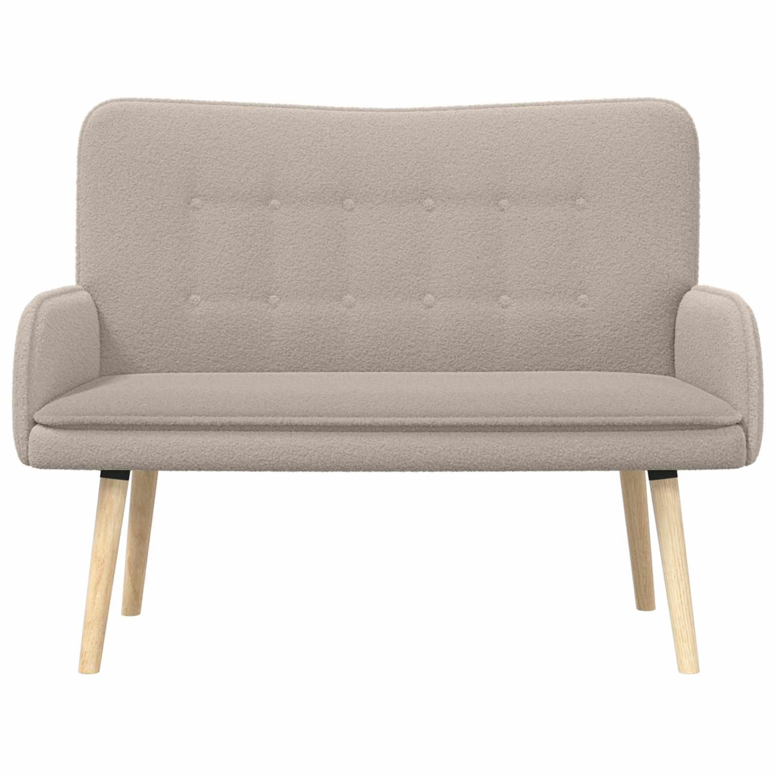 vidaXL Sofa dwuosobowa jasnoszary 115 x 61 x 87 cm Bouclé