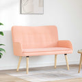 vidaXL Sofa dwuosobowa różowy 115 x 61 x 87 cm Bouclé