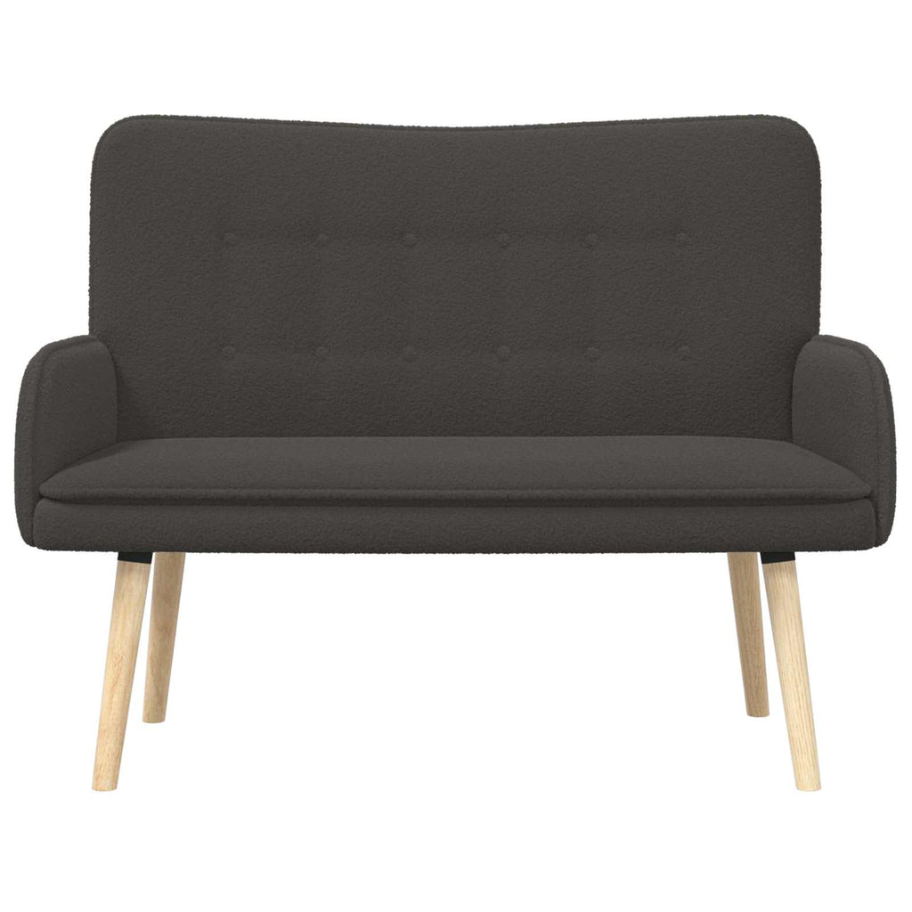 vidaXL Sofa dwuosobowa ciemnoszary 115 x 61 x 87 cm Bouclé