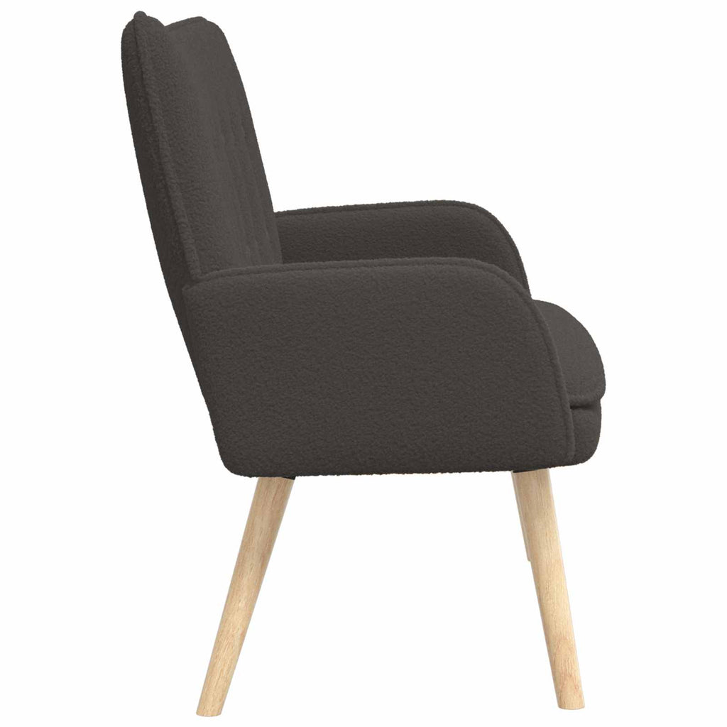 vidaXL Sofa dwuosobowa ciemnoszary 115 x 61 x 87 cm Bouclé