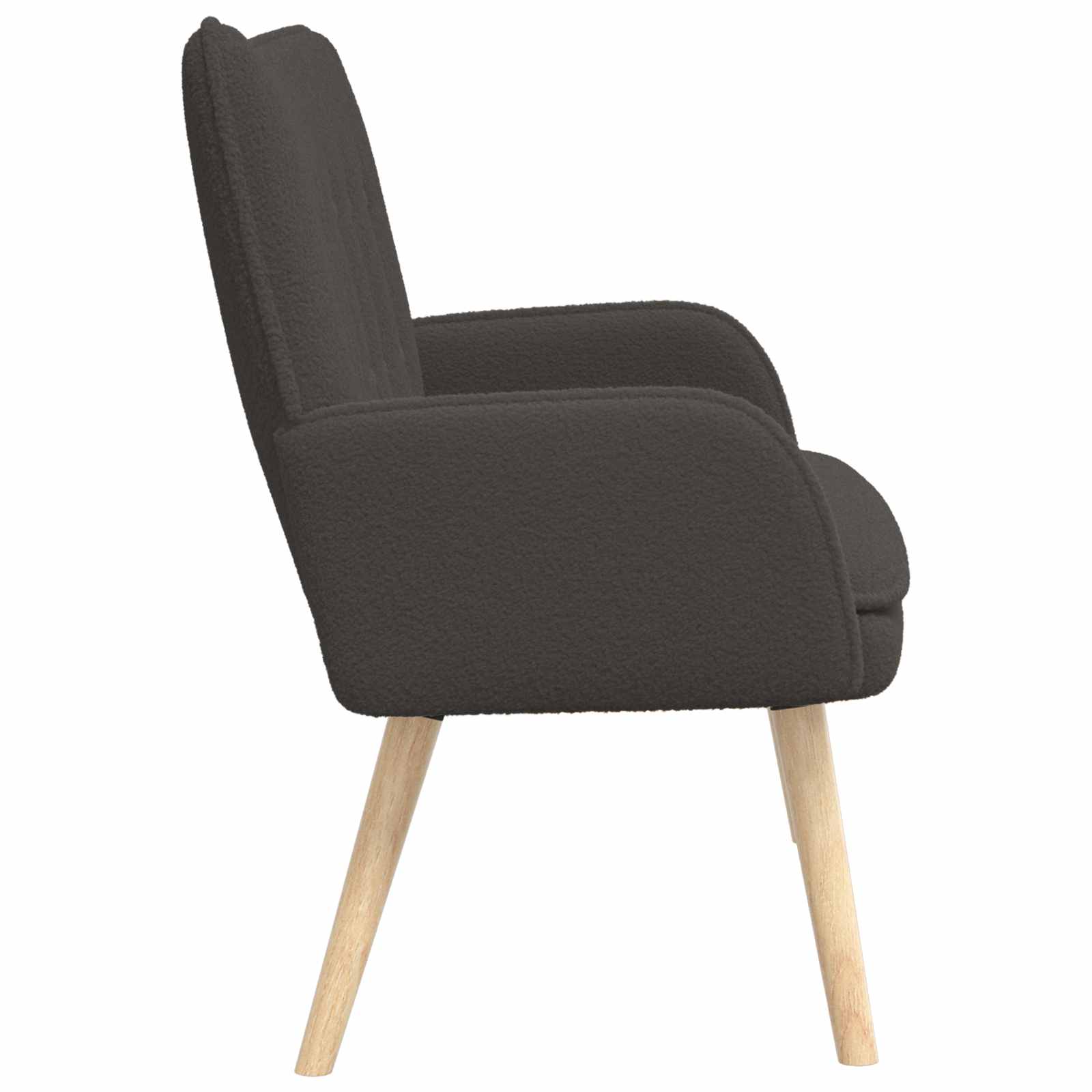 vidaXL Sofa dwuosobowa ciemnoszary 115 x 61 x 87 cm Bouclé