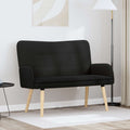 vidaXL Sofa dwuosobowa Czarny 115 x 61 x 87 cm Bouclé