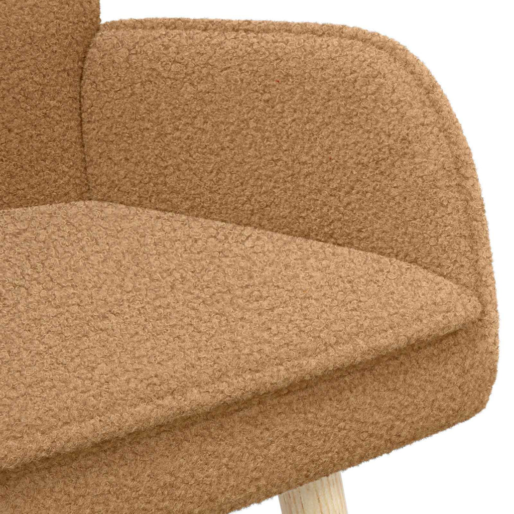 vidaXL Sofa dwuosobowa Beżowy 115 x 61 x 87 cm Bouclé