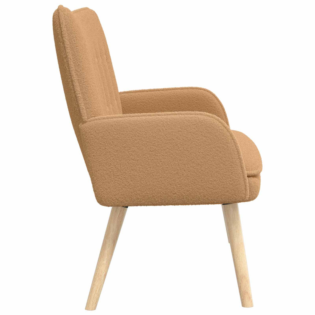 vidaXL Sofa dwuosobowa Beżowy 115 x 61 x 87 cm Bouclé