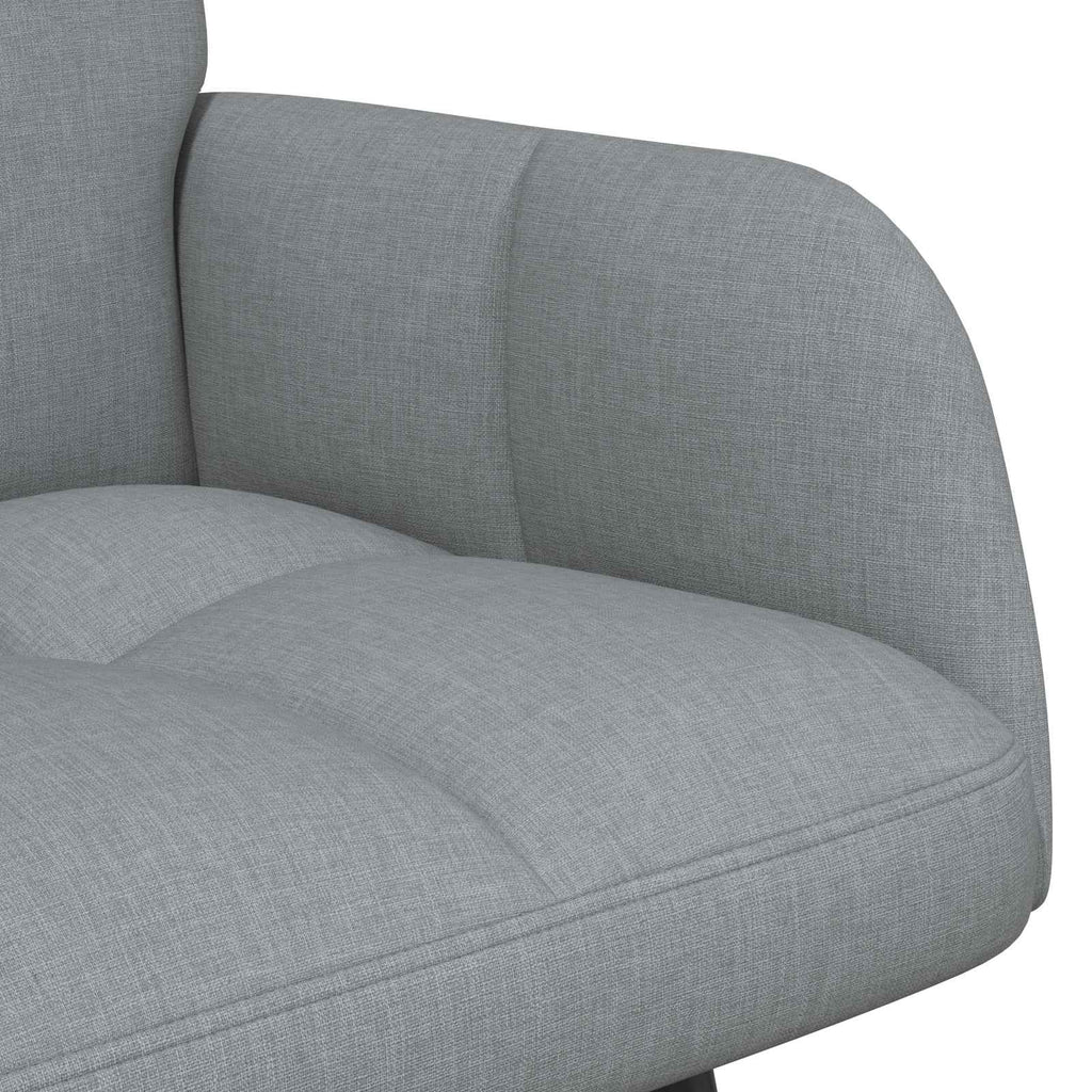 vidaXL Sofa dwuosobowa jasnoszary 115 x 61 x 87 cm tkanina