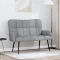 vidaXL Sofa dwuosobowa jasnoszary 115 x 61 x 87 cm tkanina