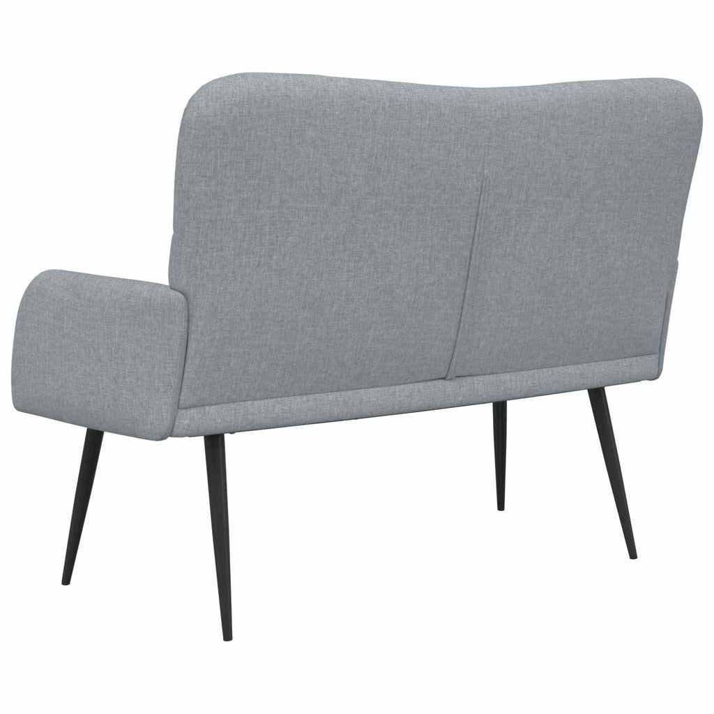 vidaXL Sofa dwuosobowa jasnoszary 115 x 61 x 87 cm tkanina