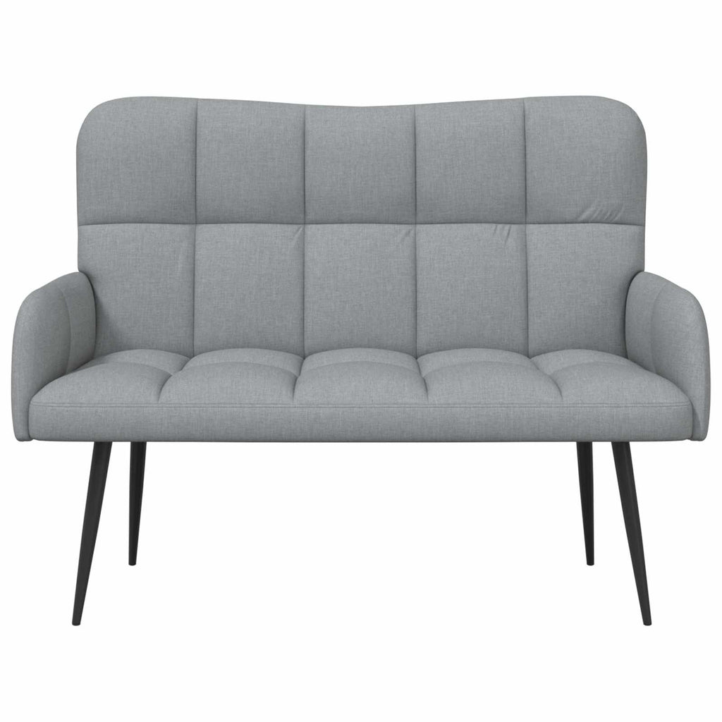 vidaXL Sofa dwuosobowa jasnoszary 115 x 61 x 87 cm tkanina
