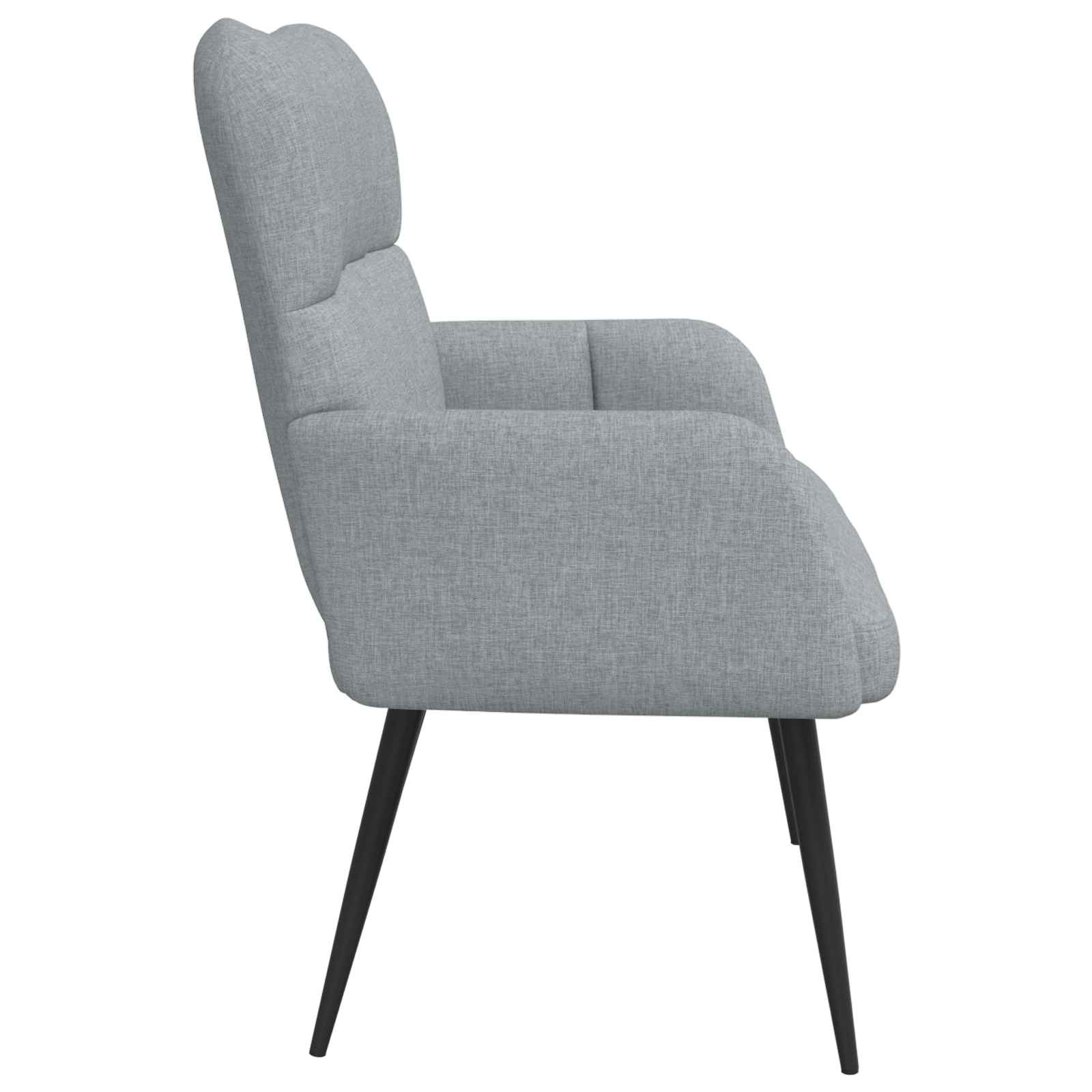vidaXL Sofa dwuosobowa jasnoszary 115 x 61 x 87 cm tkanina