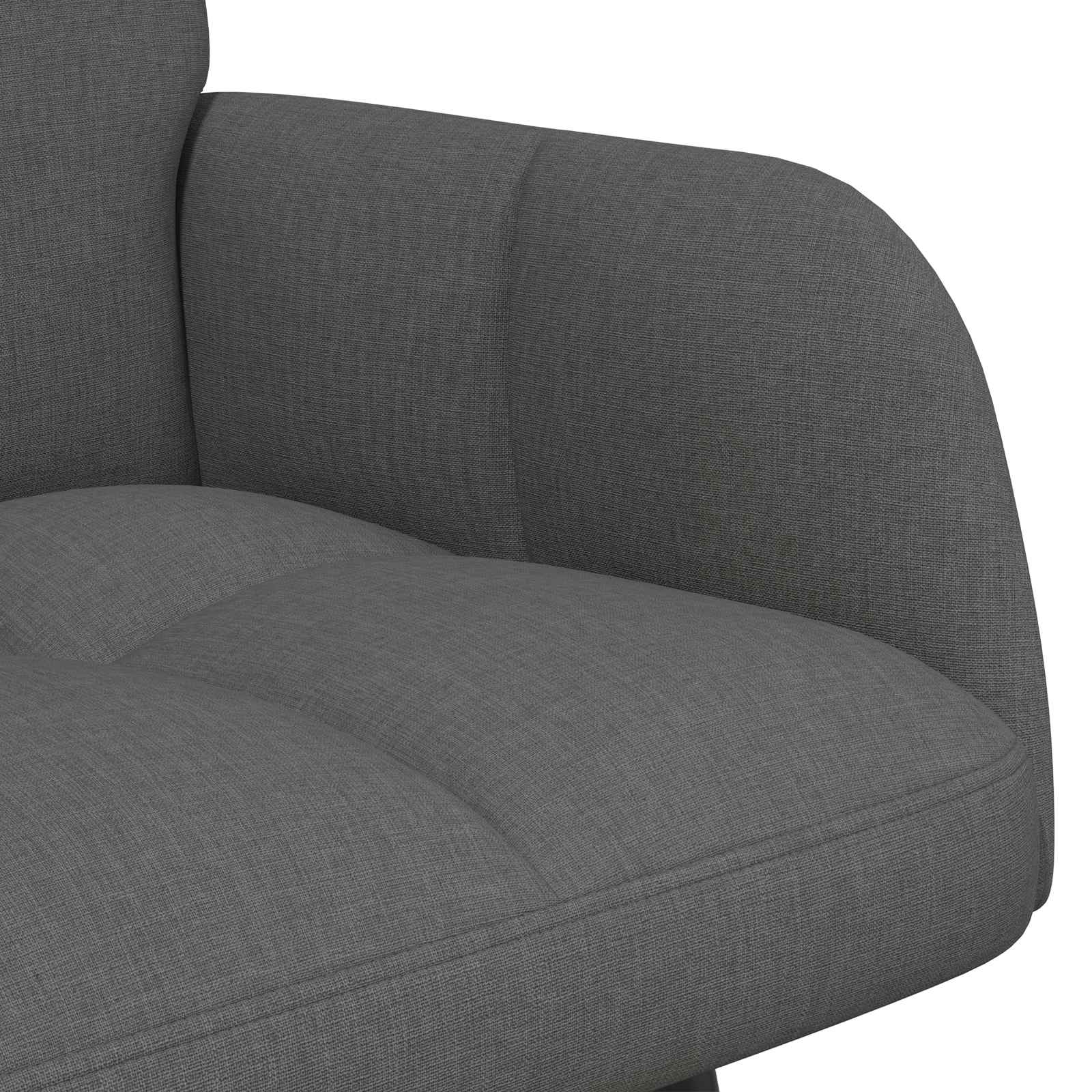 vidaXL Sofa dwuosobowa ciemnoszary 115 x 61 x 87 cm tkanina