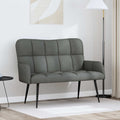 vidaXL Sofa dwuosobowa ciemnoszary 115 x 61 x 87 cm tkanina