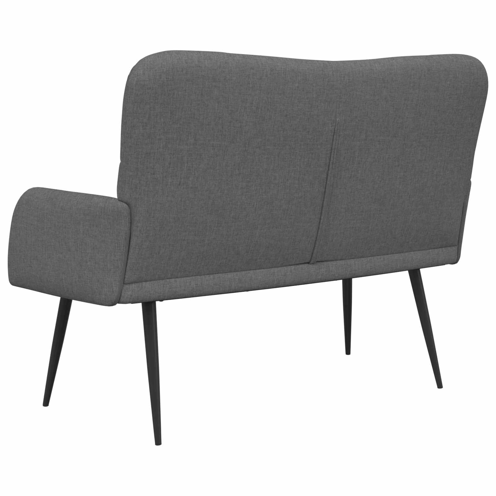 vidaXL Sofa dwuosobowa ciemnoszary 115 x 61 x 87 cm tkanina