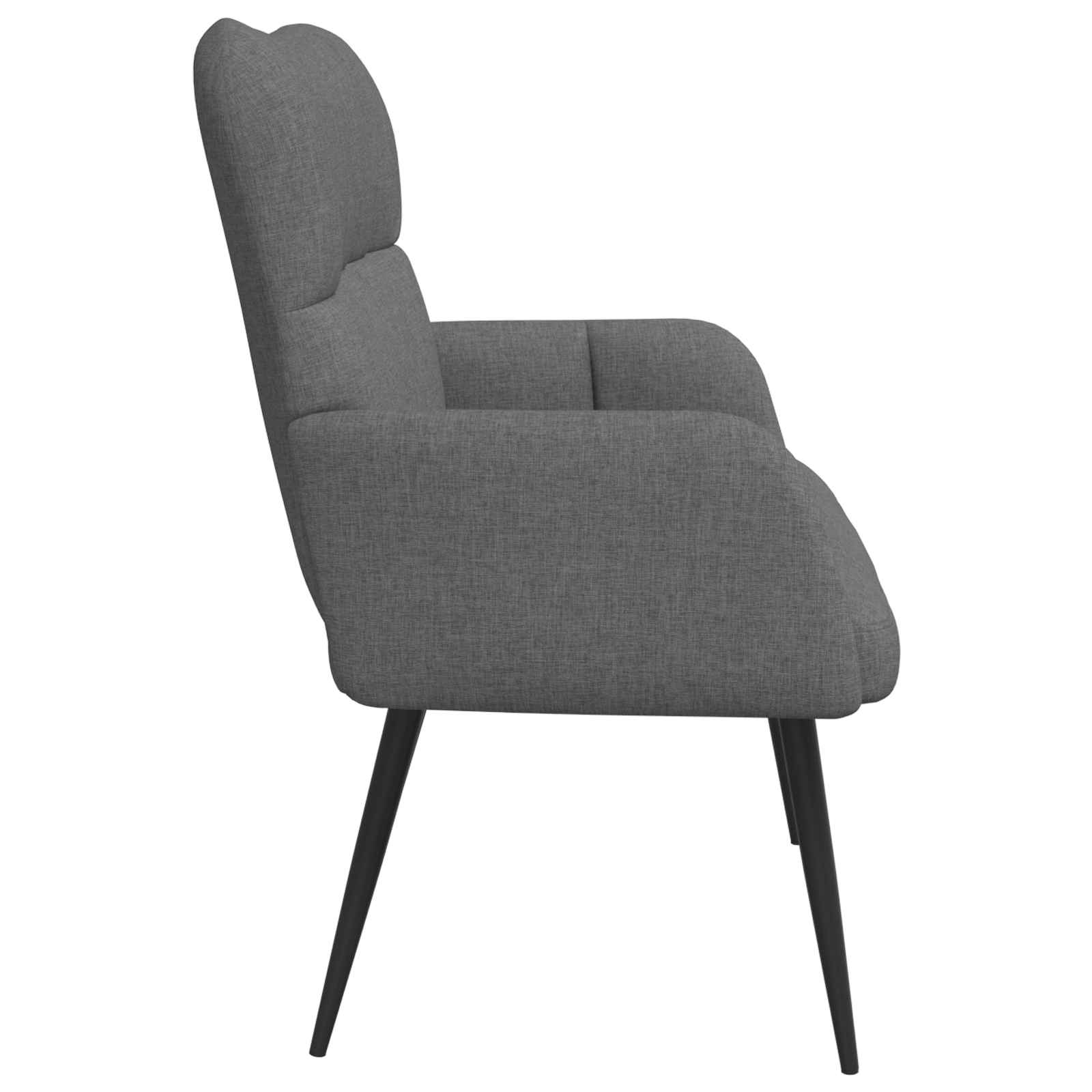 vidaXL Sofa dwuosobowa ciemnoszary 115 x 61 x 87 cm tkanina