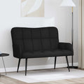 vidaXL Sofa dwuosobowa Czarny 115 x 61 x 87 cm tkanina