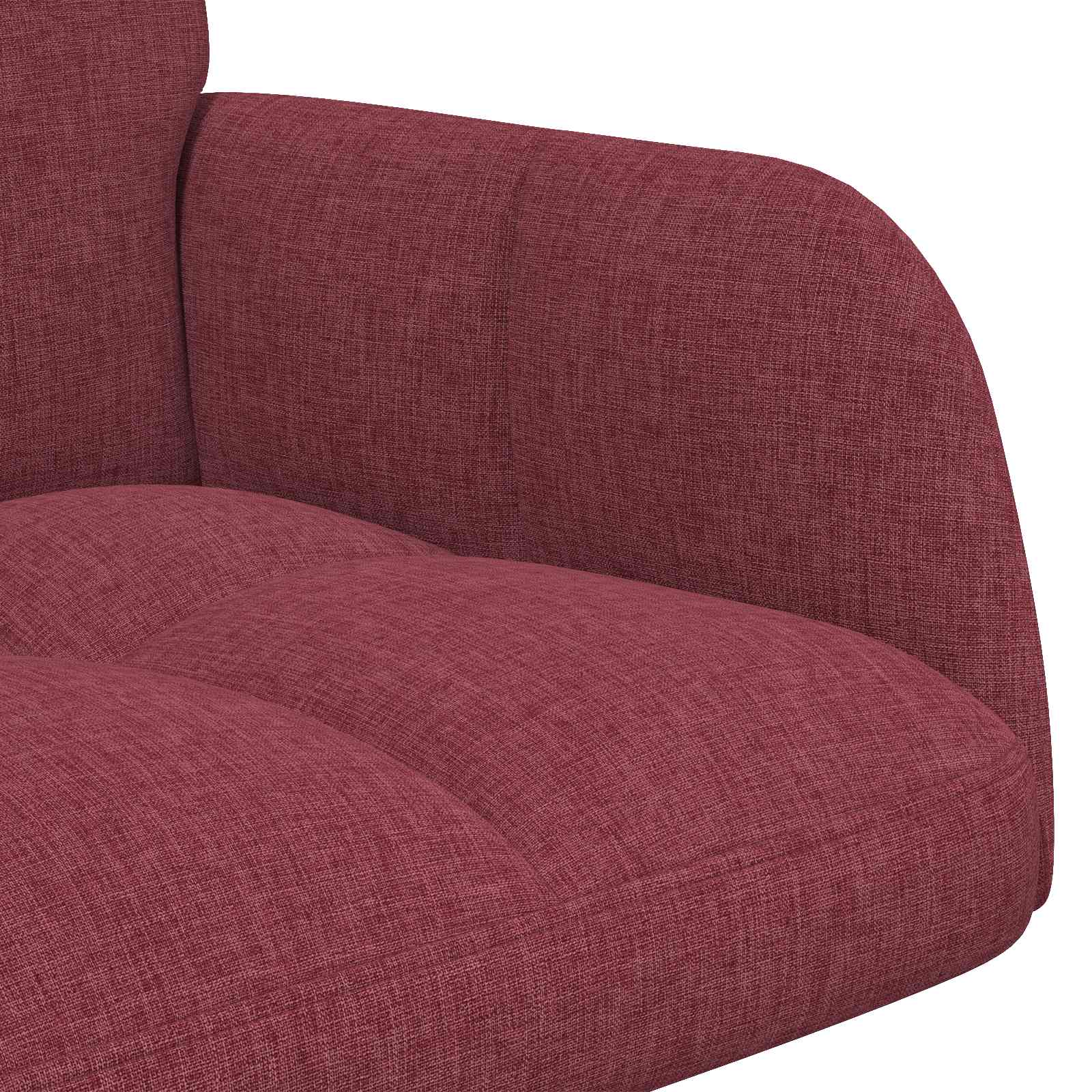 vidaXL Sofa dwuosobowa Czerwone wino 115 x 61 x 87 cm tkanina